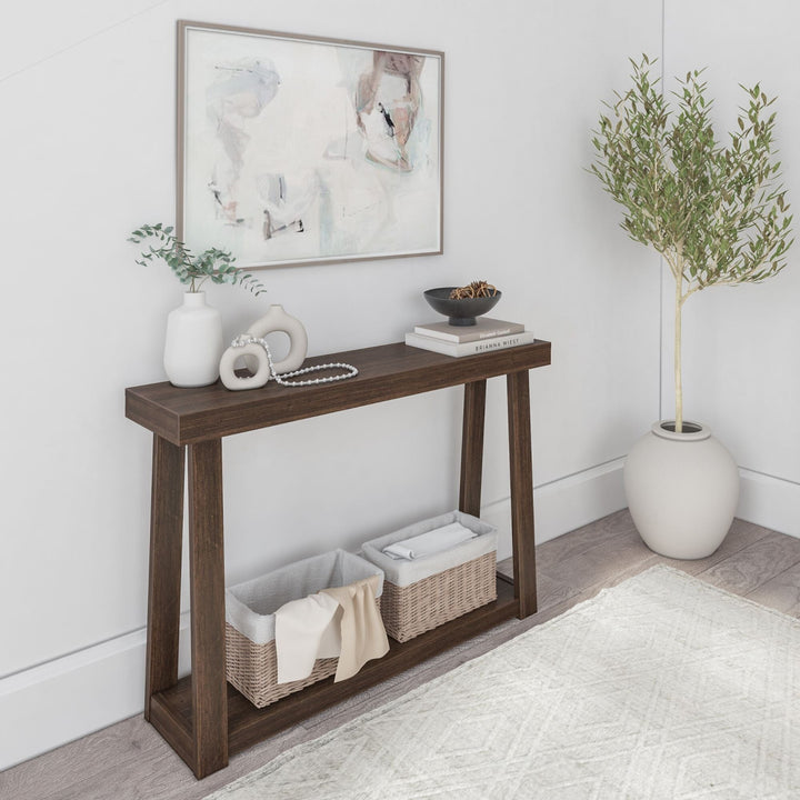 Classic Console Table with Shelf - 46”