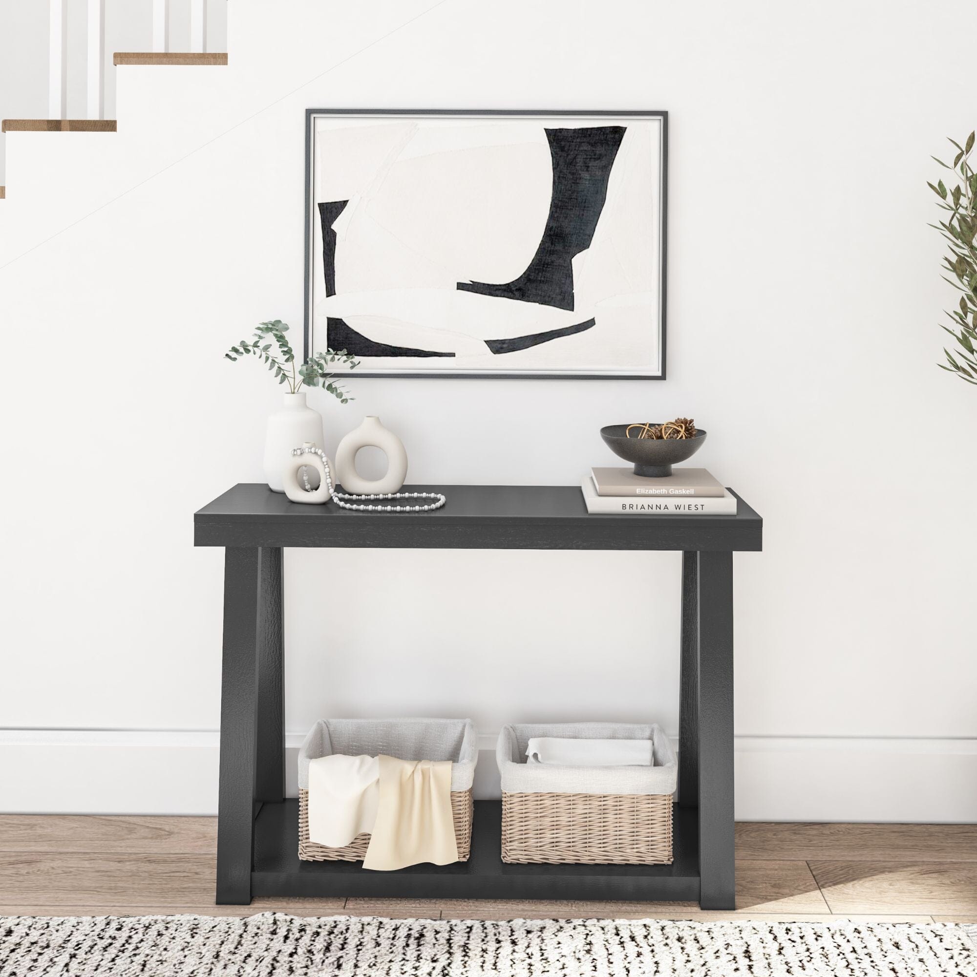Classic Console Table with Shelf - 46”