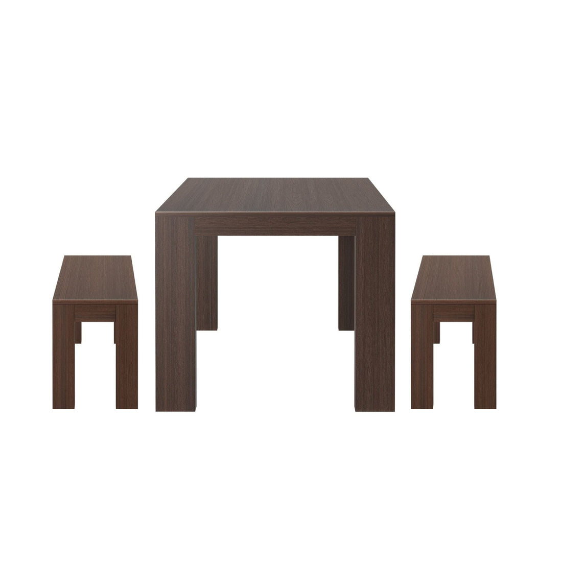 Modern Dining Set with Benches - 72'