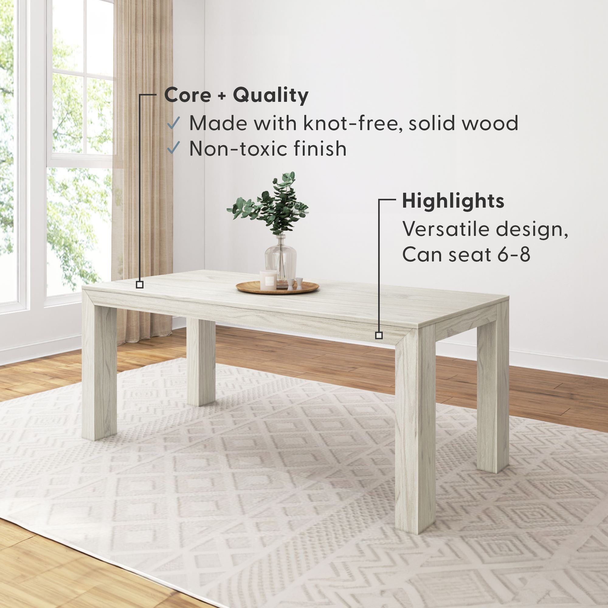 Modern Dining Table - 72'