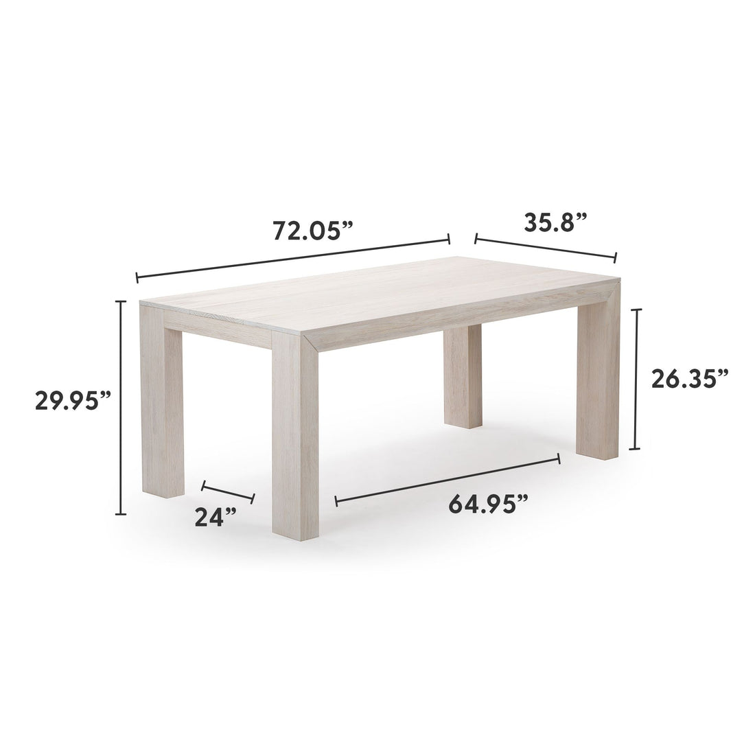 Modern Dining Table - 72'
