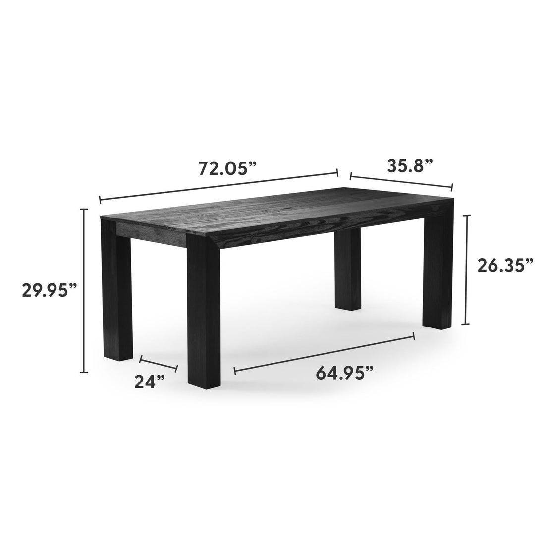 Modern Dining Table - 72'