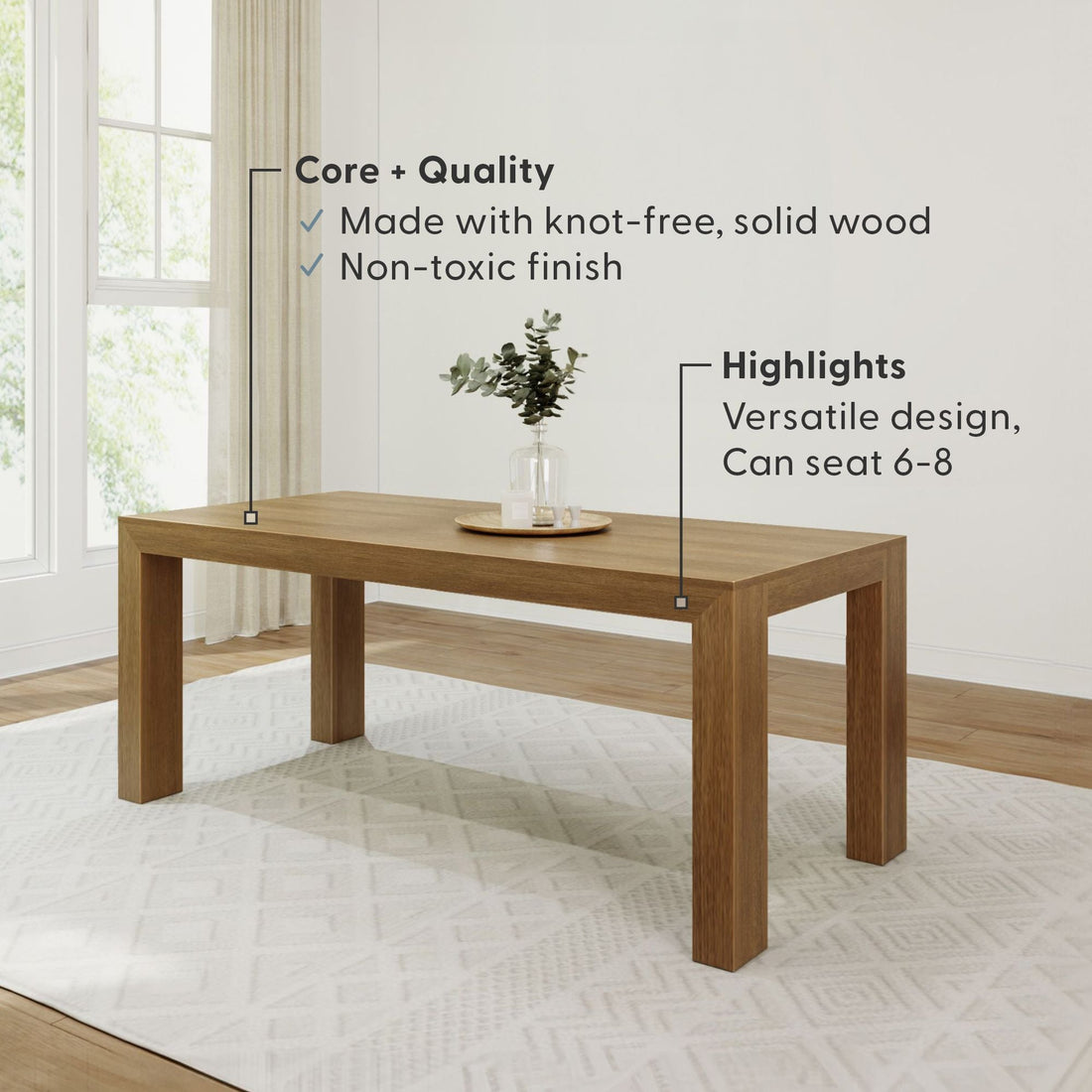 Modern Dining Table - 72'