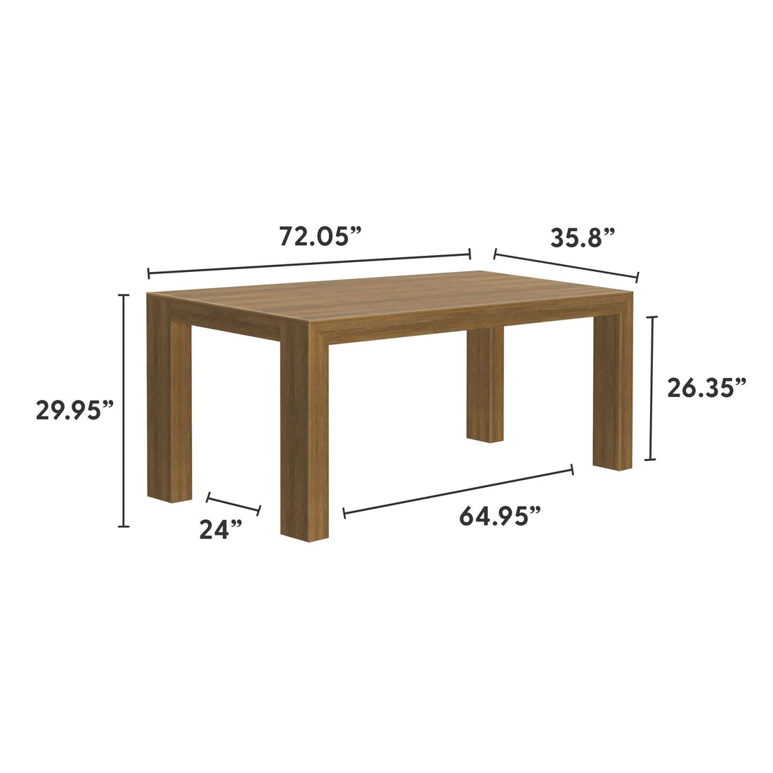 Modern Dining Table - 72'