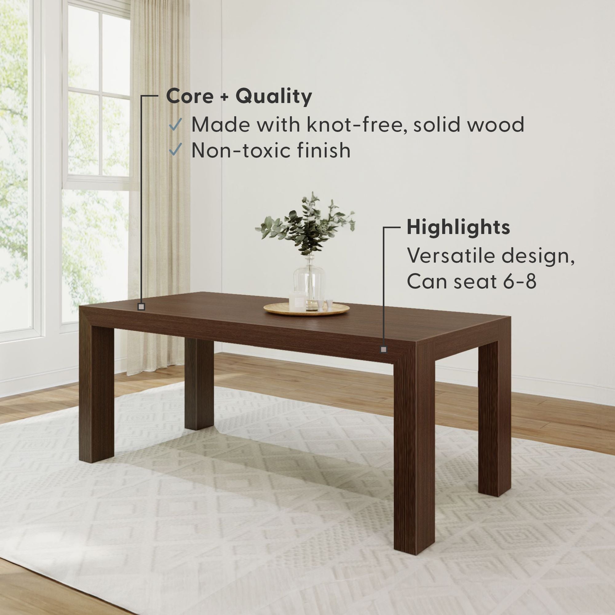 Modern Dining Table - 72'