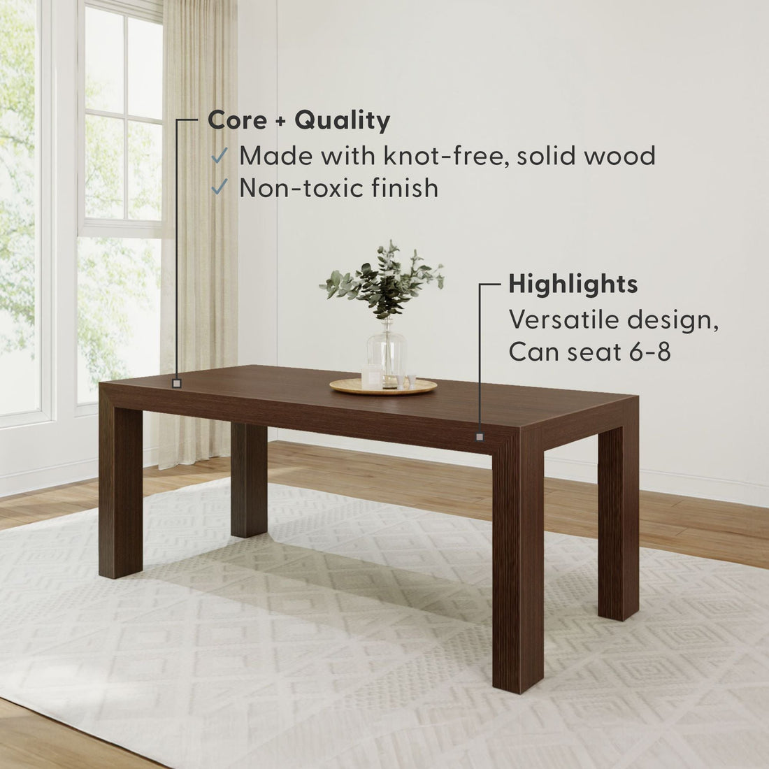 Modern Dining Table - 72'