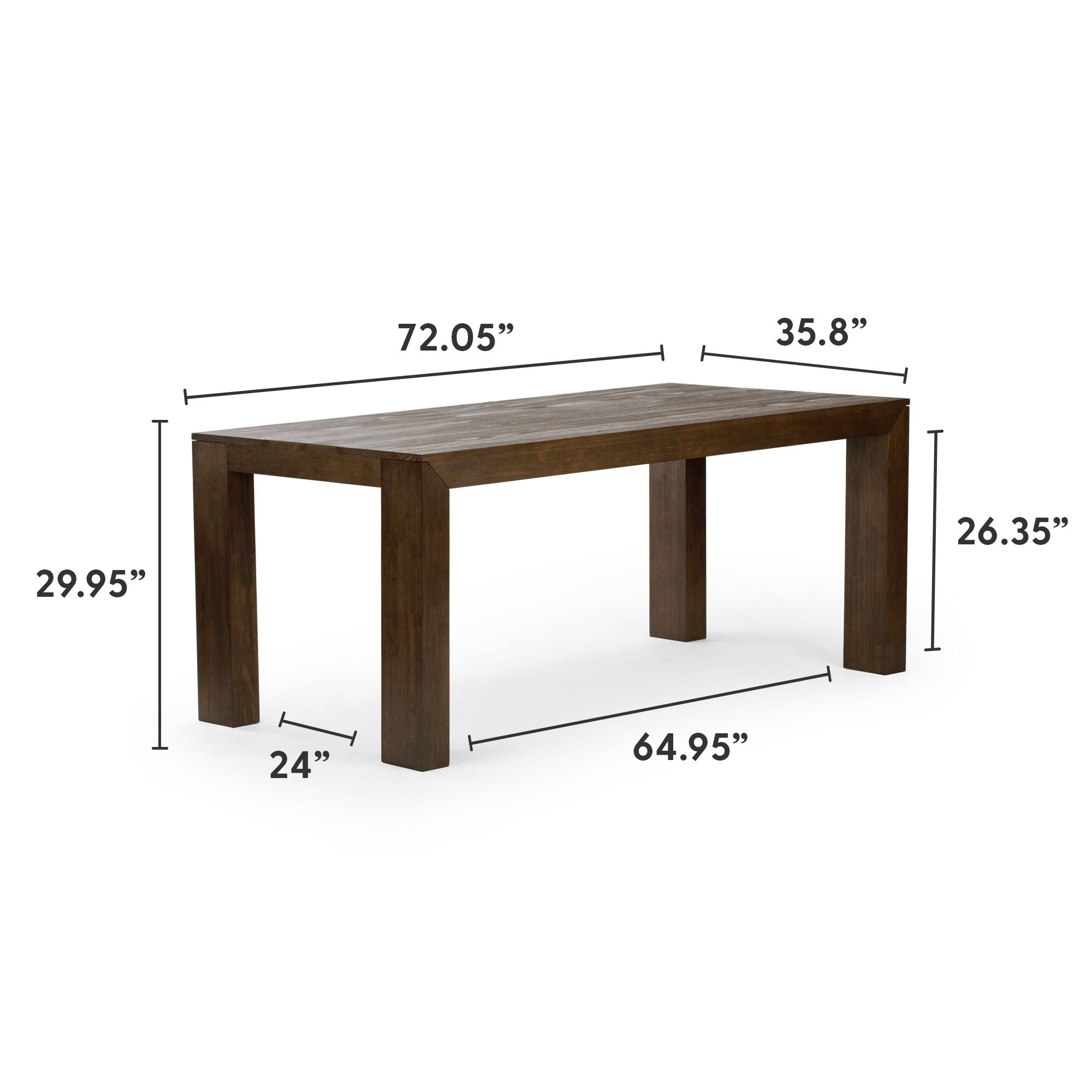 Modern Dining Table - 72'