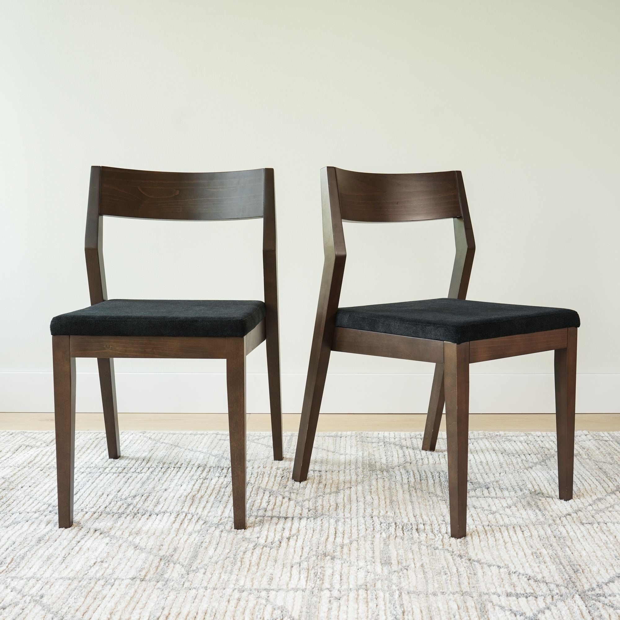 Solid Wood Upholstered Dining Chair (Set of 2)