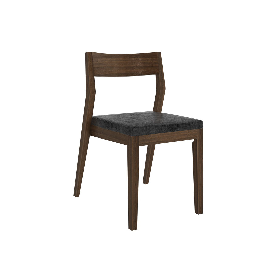 Solid Wood Upholstered Dining Chair (Set of 2)