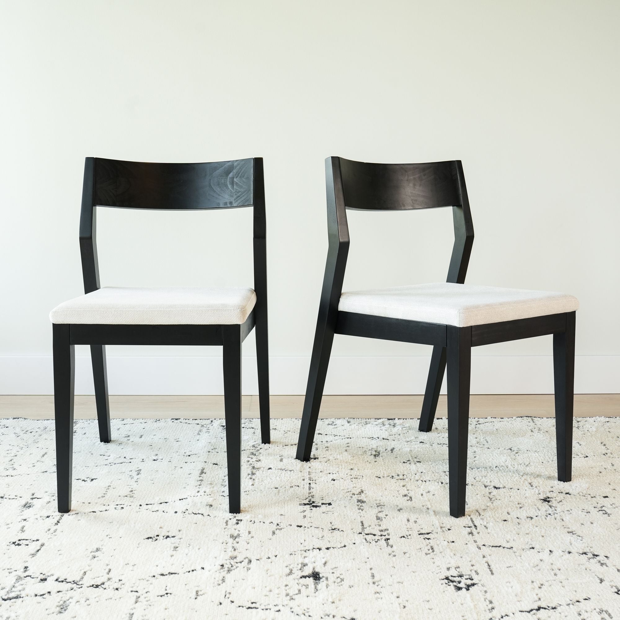 Solid Wood Upholstered Dining Chair (Set of 2)