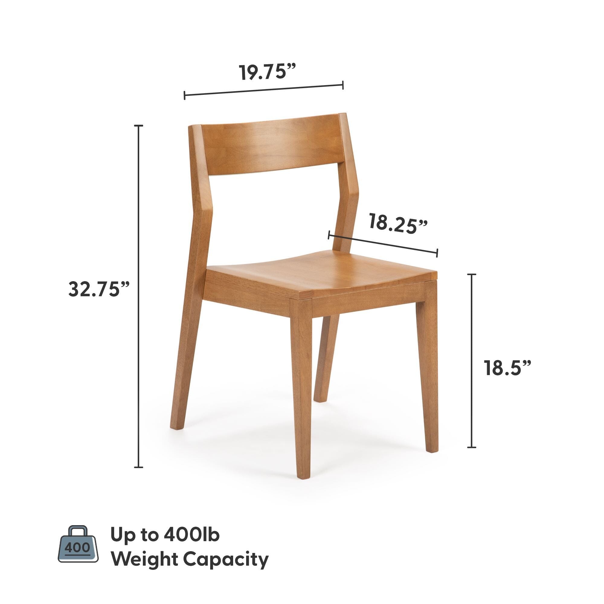 Solid Wood Dining Chair (Set of 2)