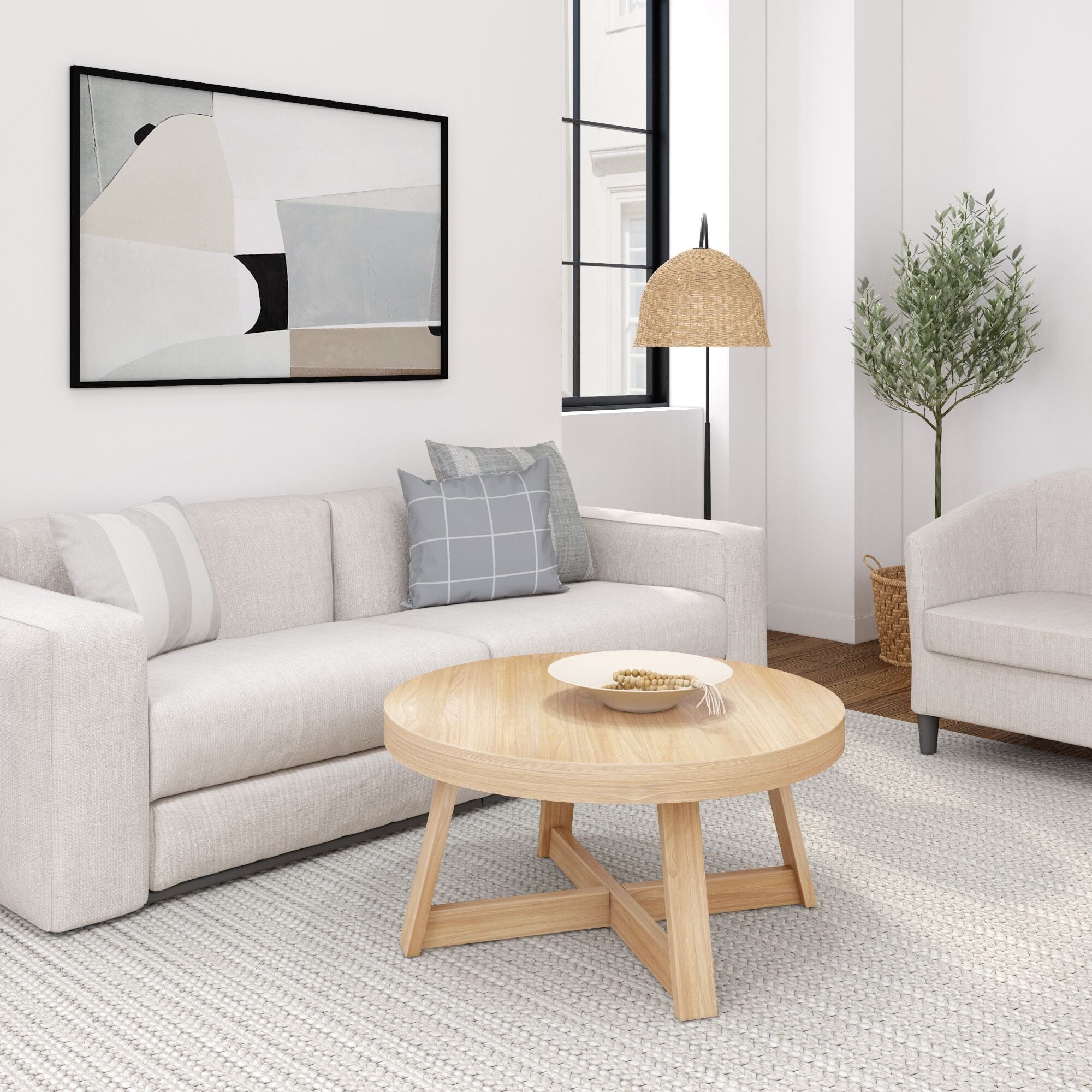 Classic Round Coffee Table - 36'