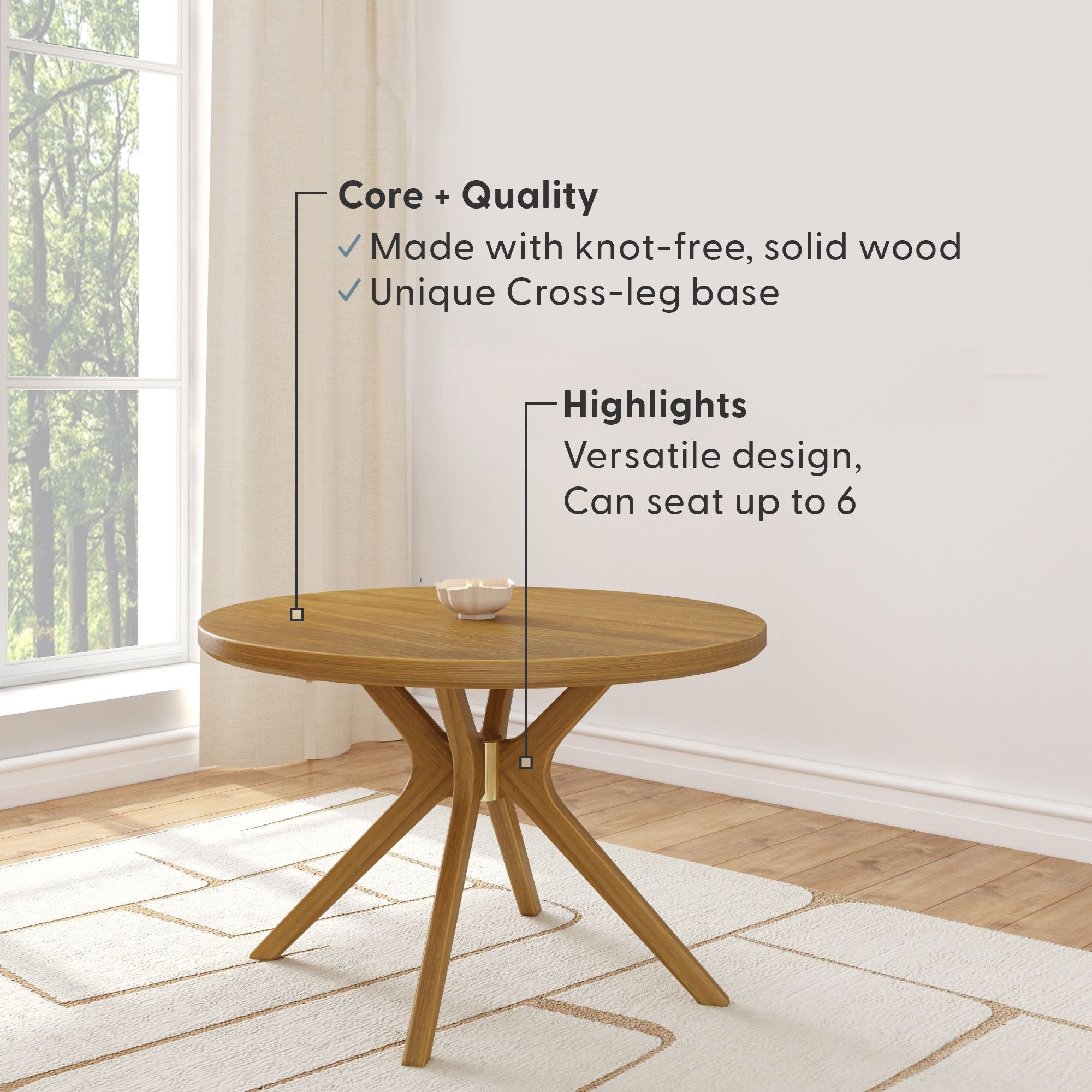 Verso Round Dining Table - 47'