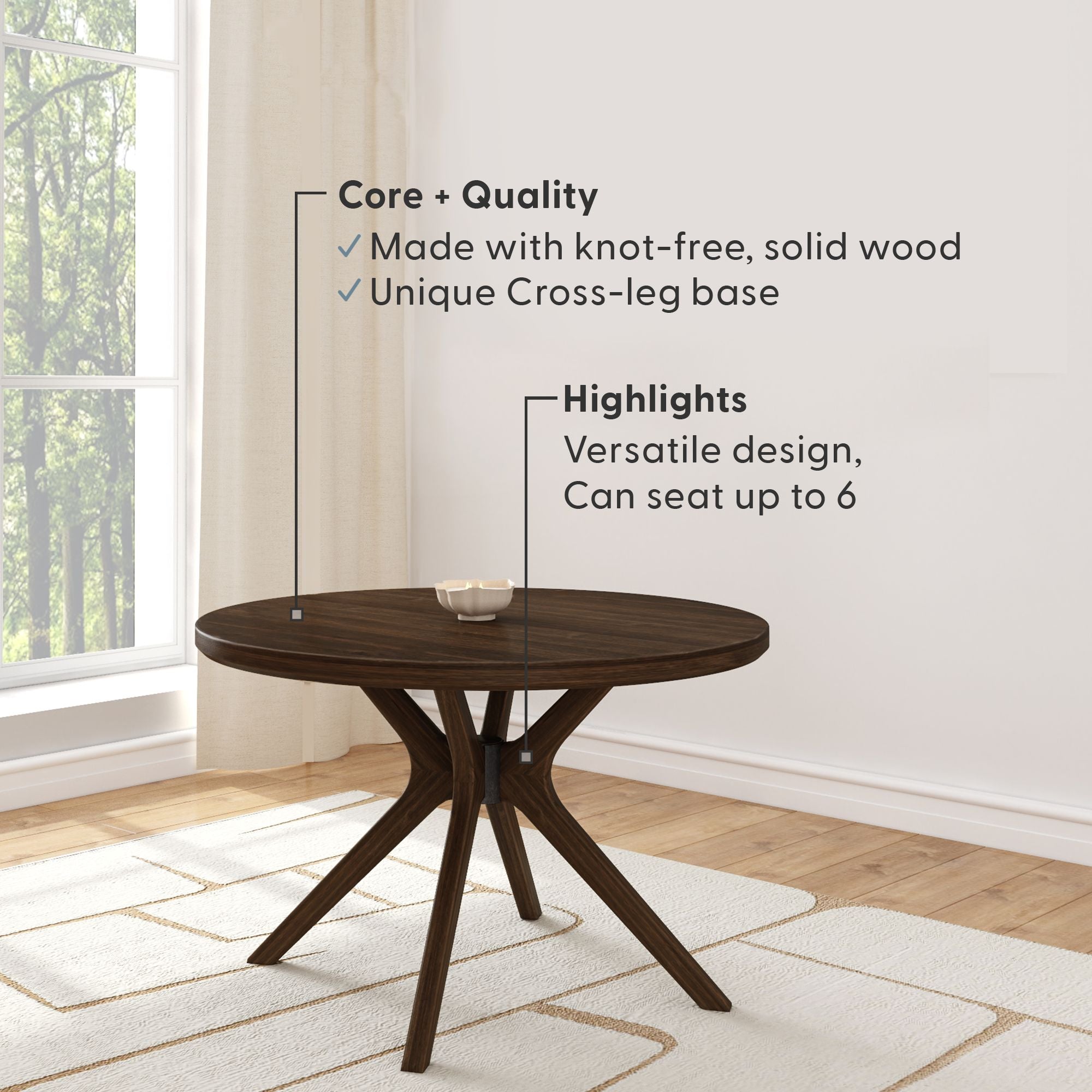 Verso Round Dining Table - 47'