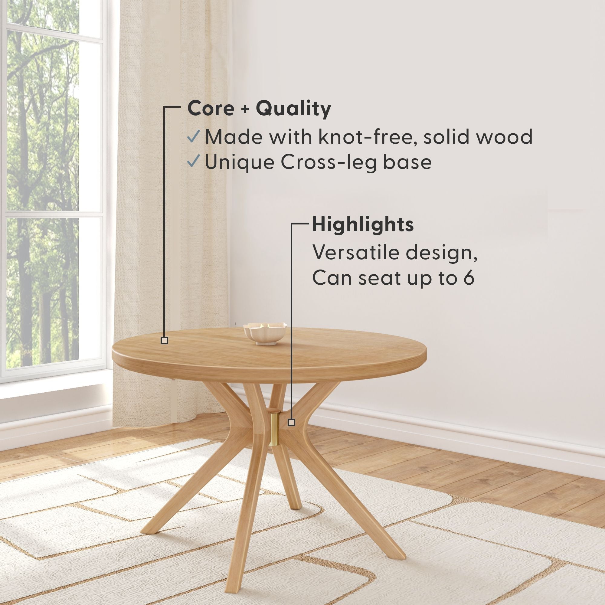 Verso Round Dining Table - 47'