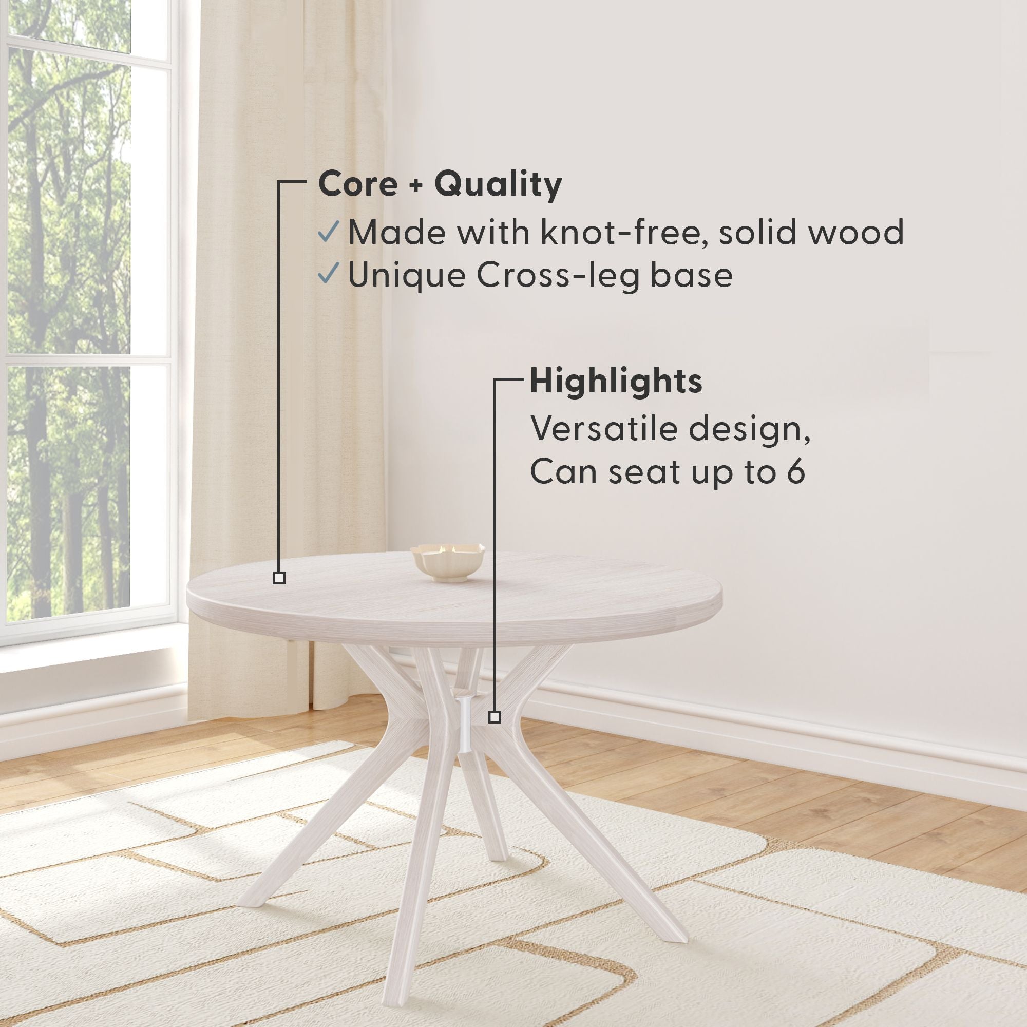 Verso Round Dining Table - 47'