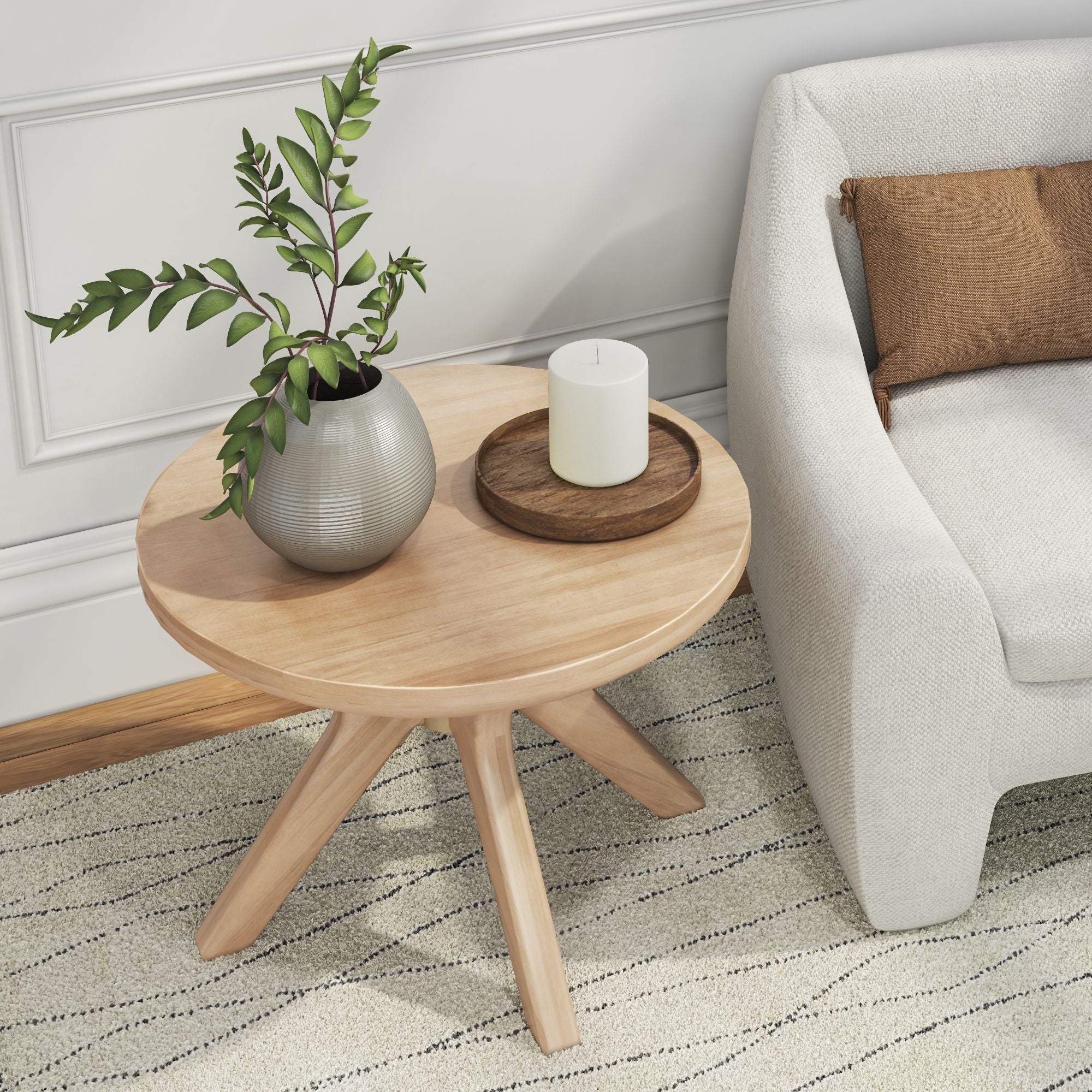 Verso Round Side Table - 24'