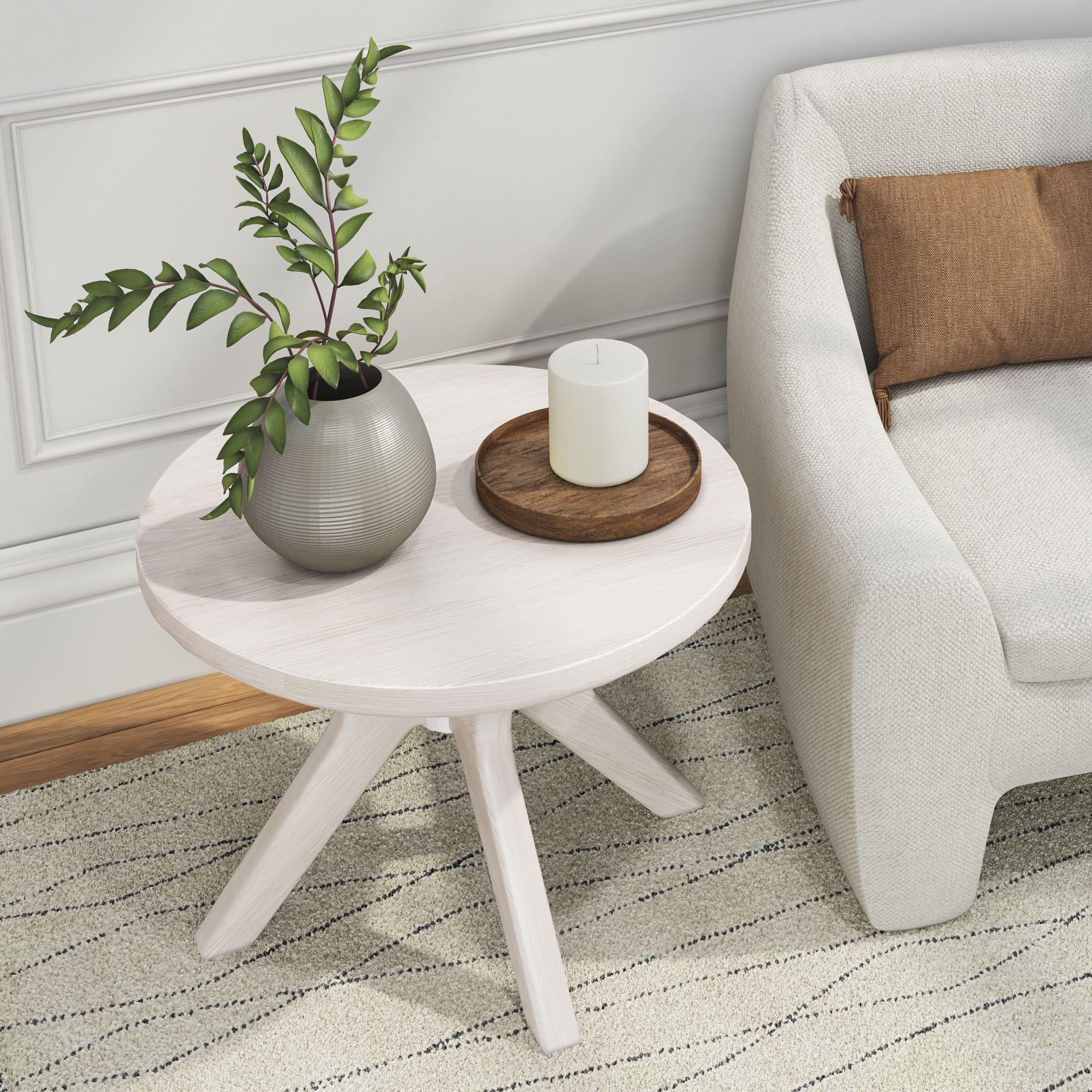 Verso Round Side Table - 24'