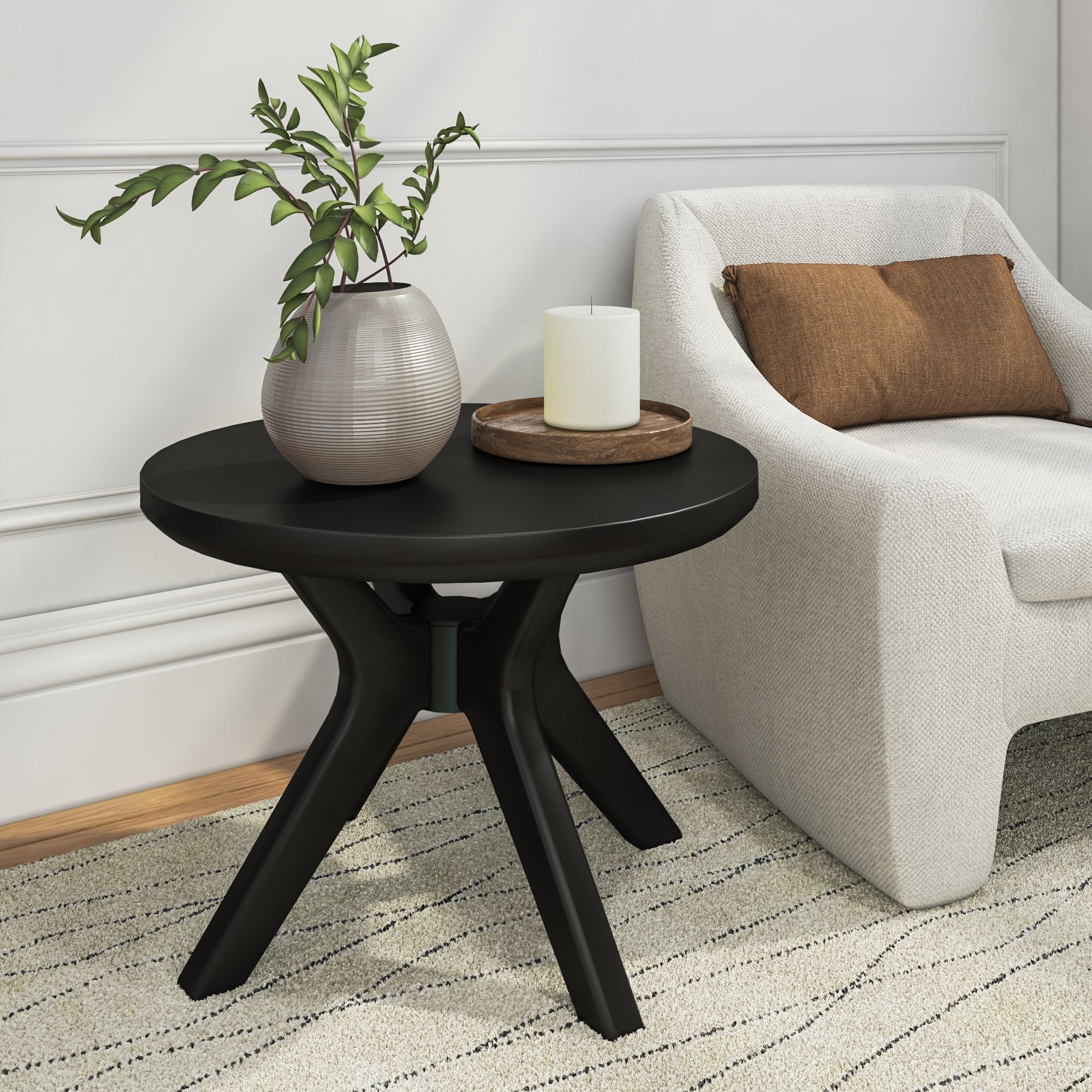 Verso Round Side Table - 24'