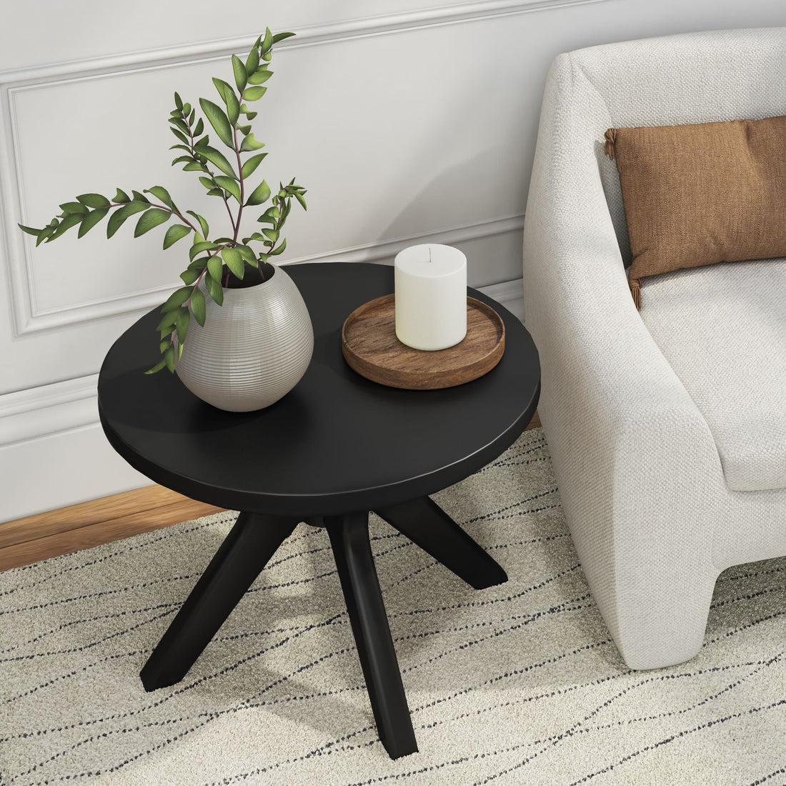 Verso Round Side Table - 24'