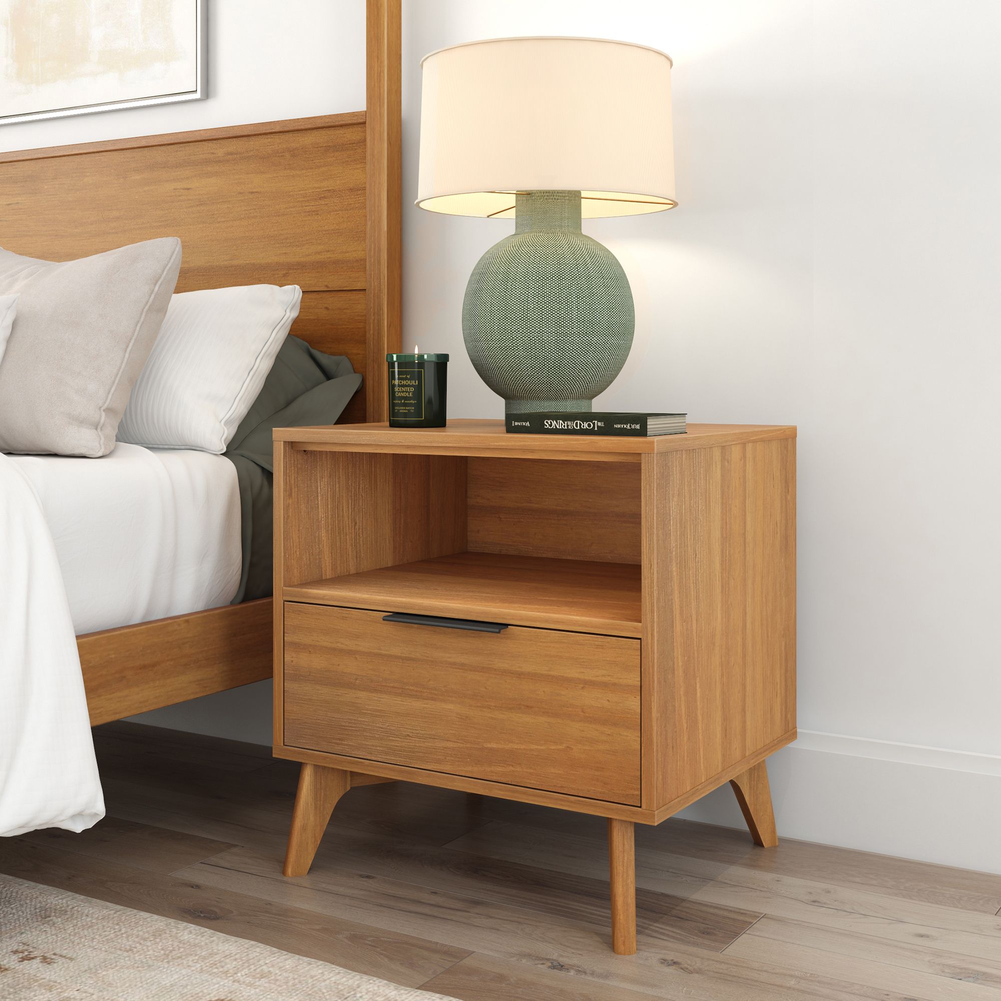 Haven Nightstand with Shelf