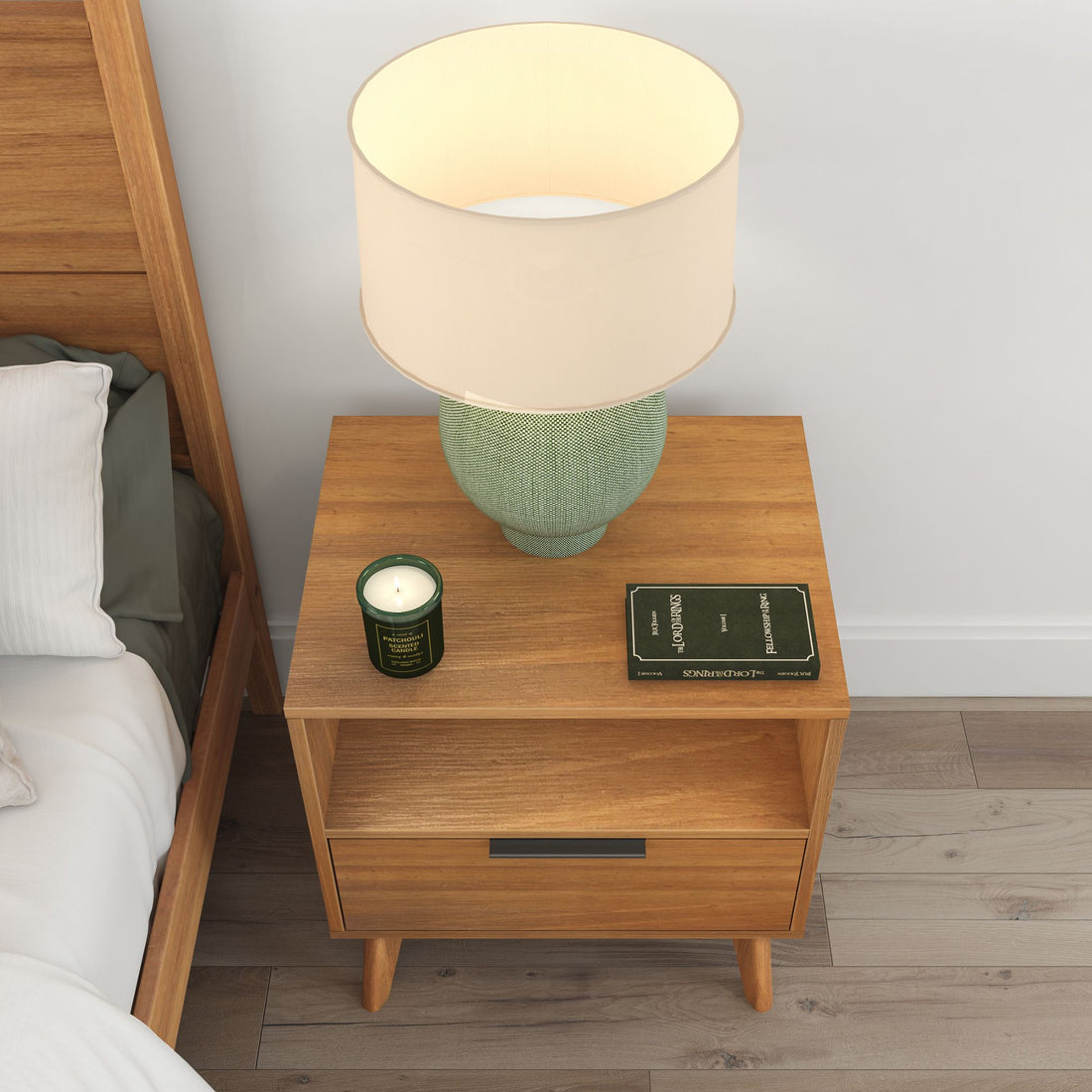 Haven Nightstand with Shelf