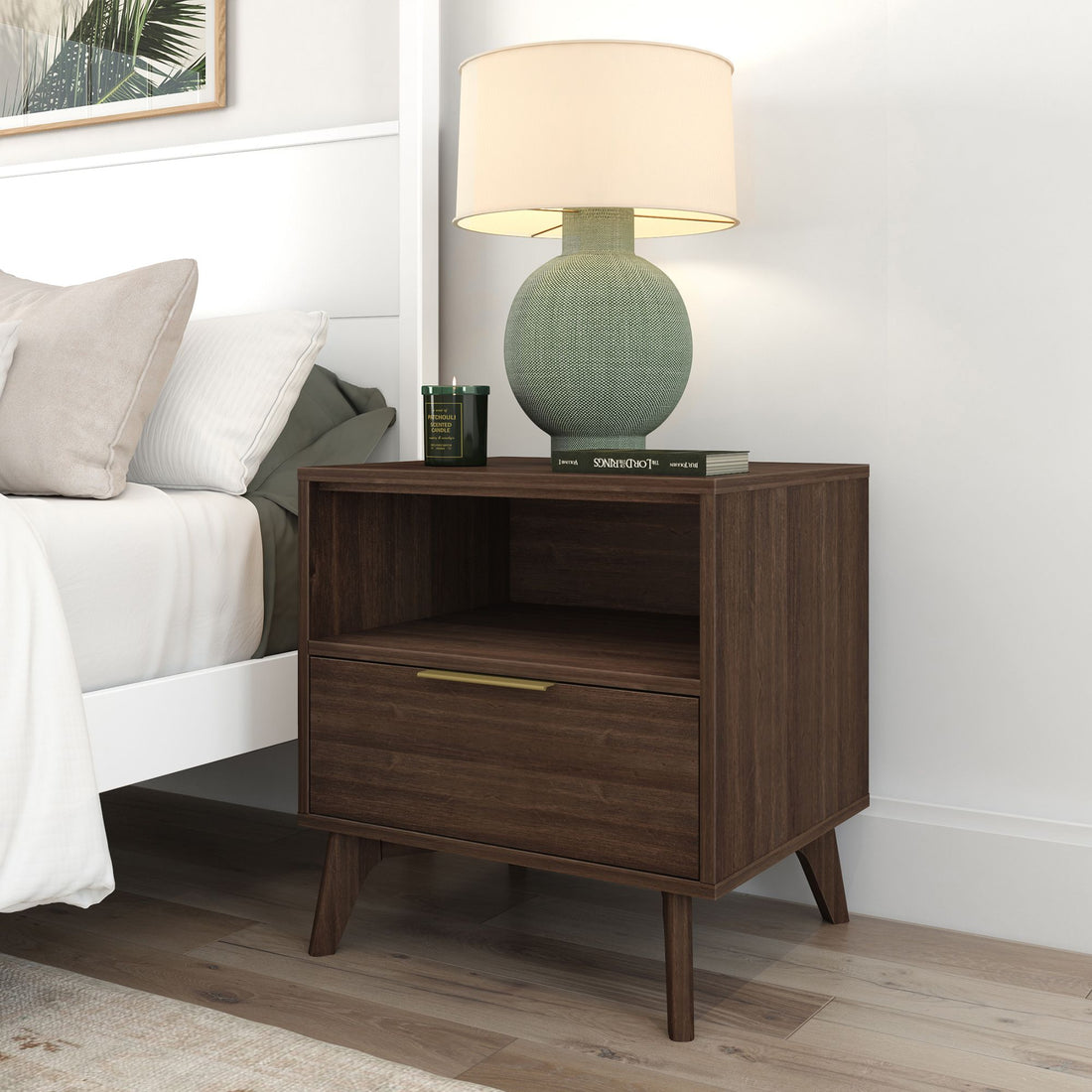 Haven Nightstand with Shelf
