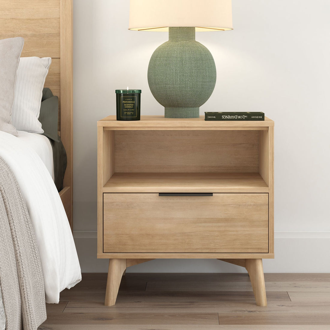 Haven Nightstand with Shelf