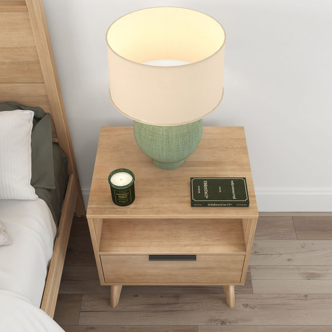 Haven Nightstand with Shelf