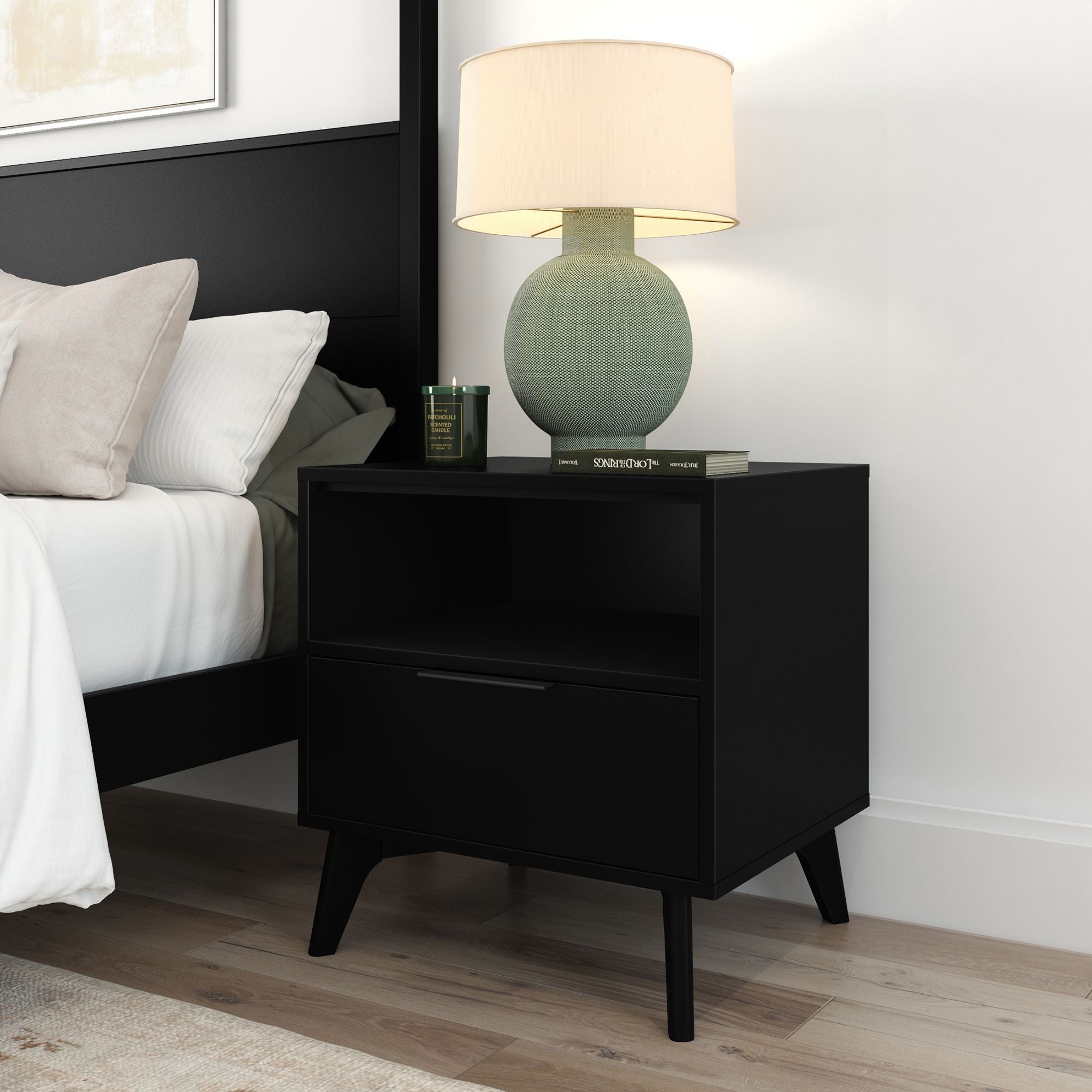 Haven Nightstand with Shelf