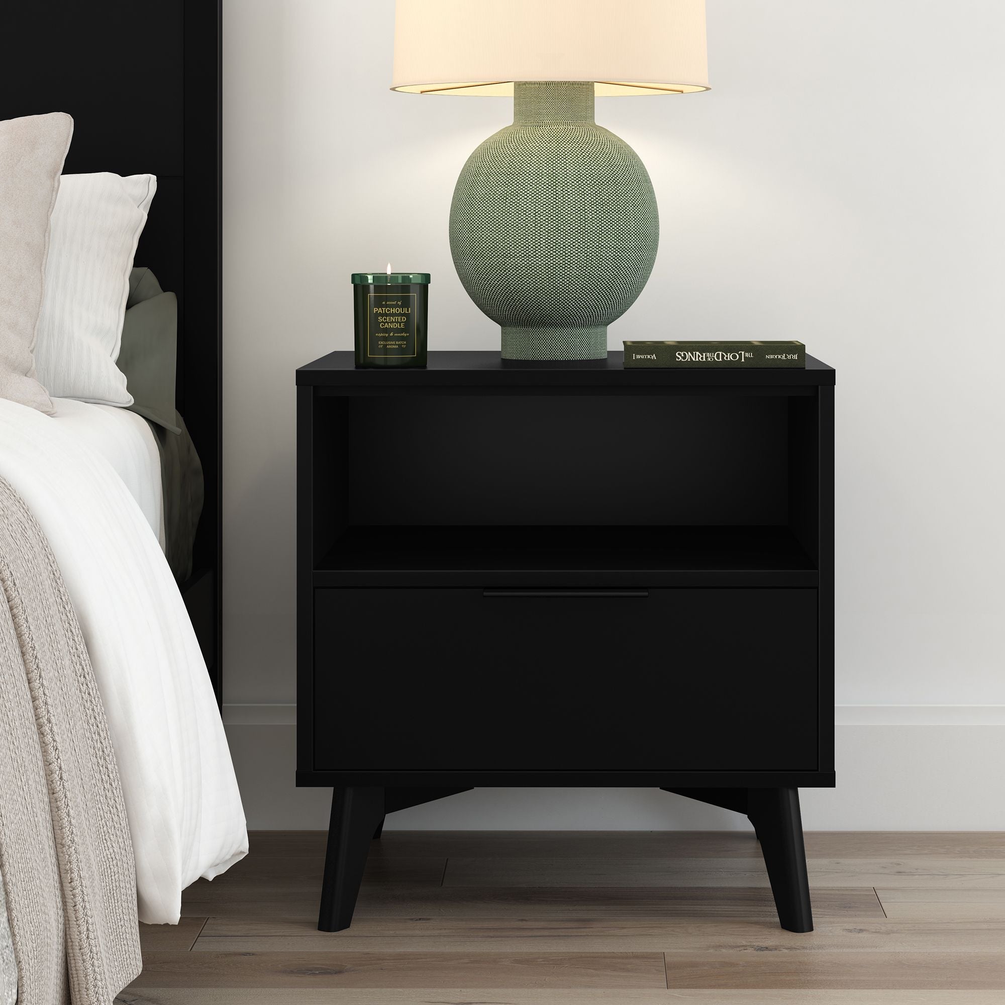 Haven Nightstand with Shelf
