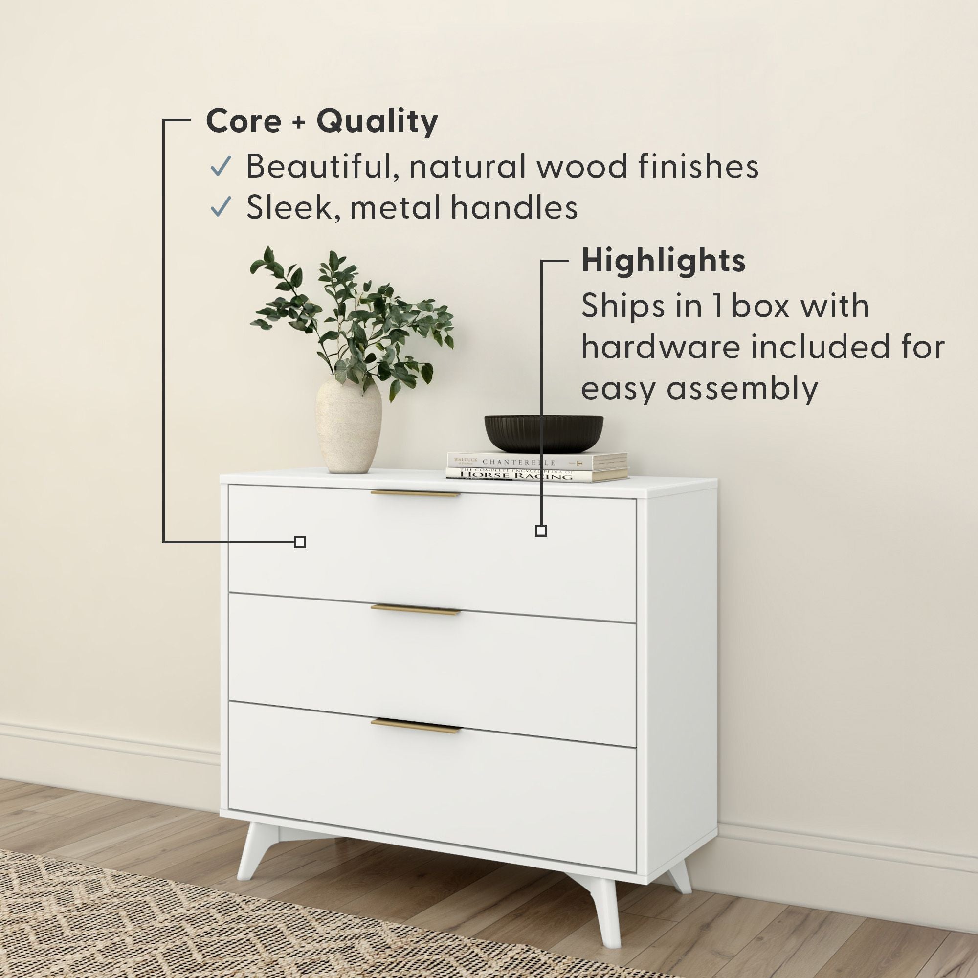 Haven 3-Drawer Dresser