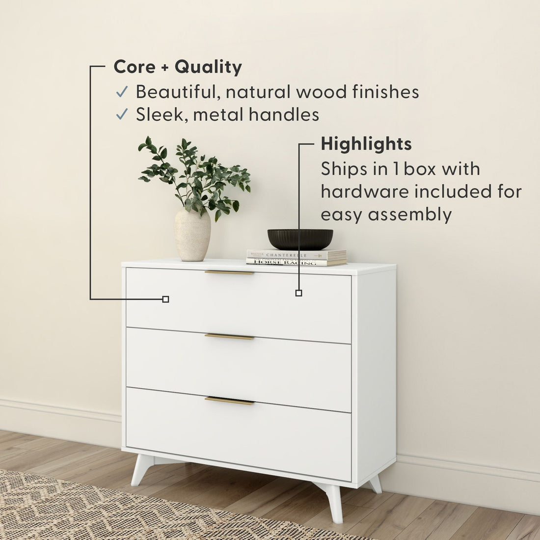 Haven 3-Drawer Dresser