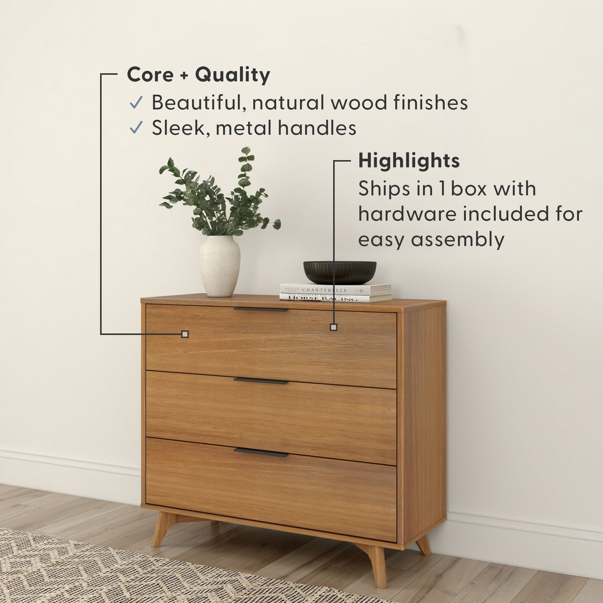 Haven 3-Drawer Dresser