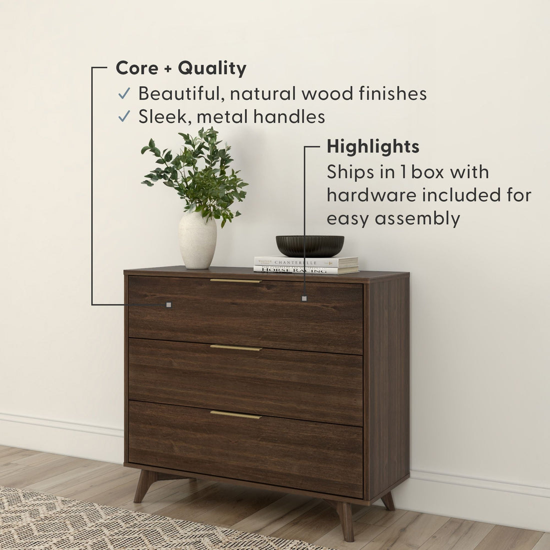 Haven 3-Drawer Dresser