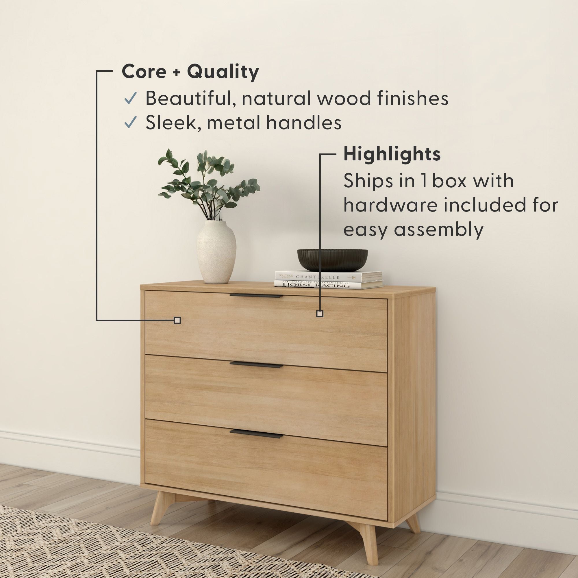 Haven 3-Drawer Dresser