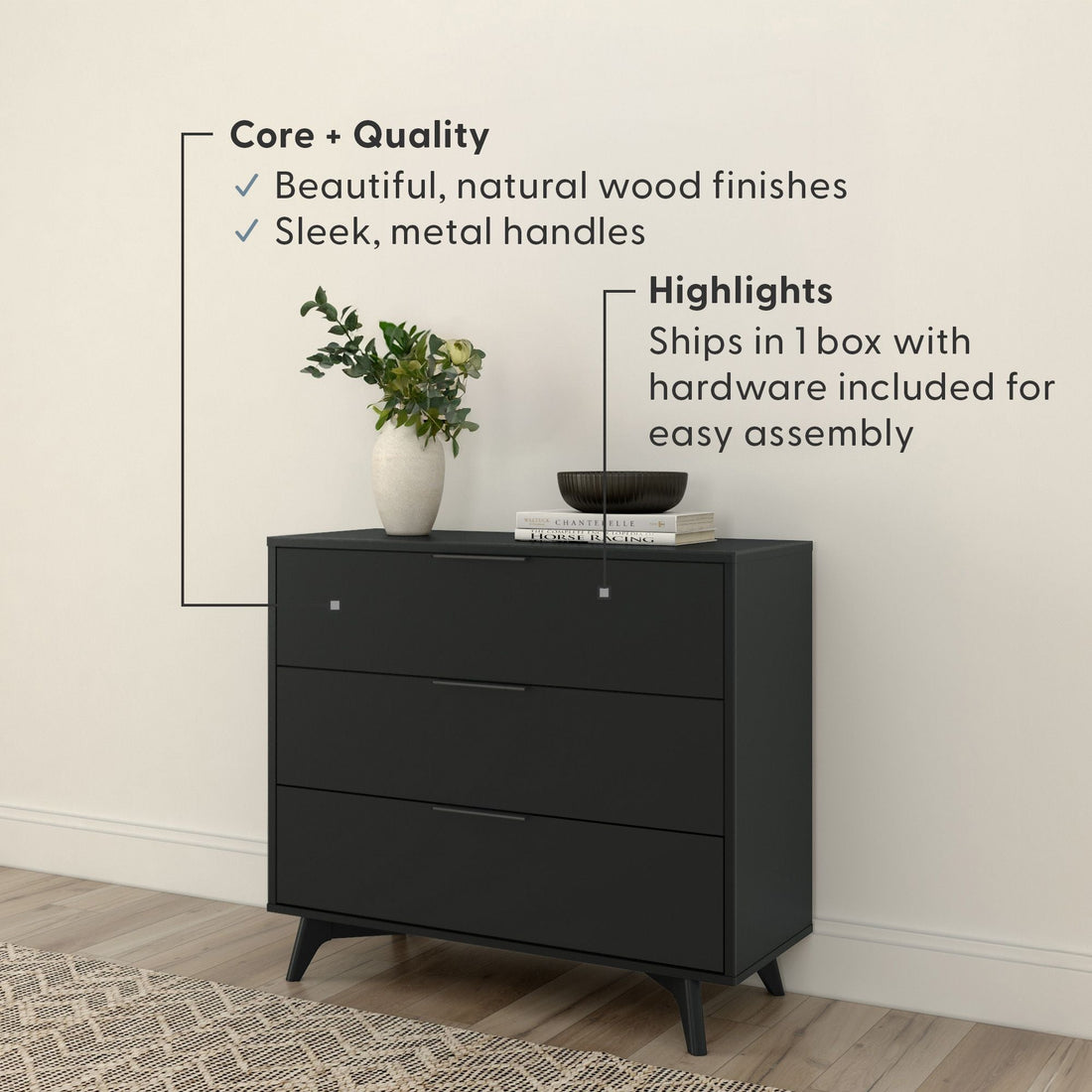 Haven 3-Drawer Dresser