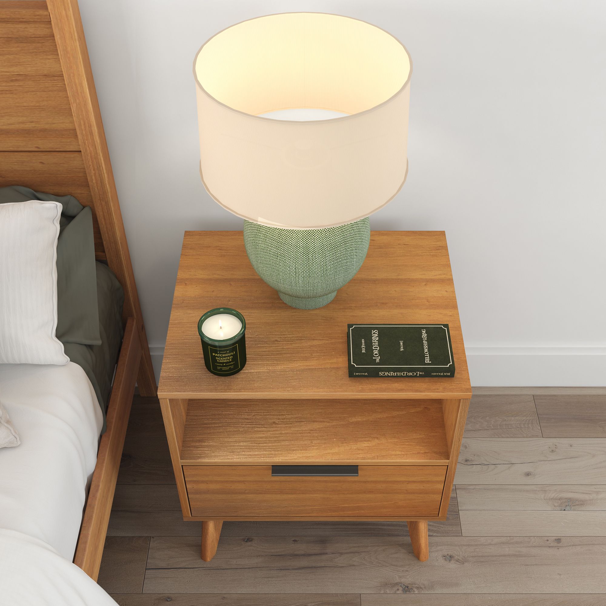 Haven Nightstand with Shelf