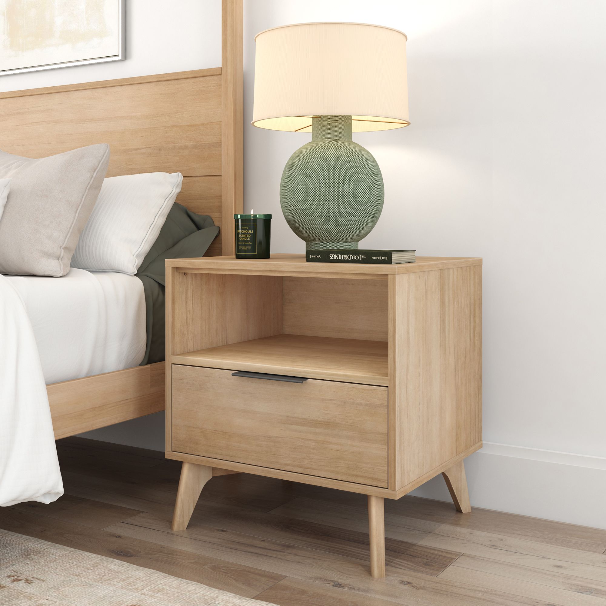 Haven Nightstand with Shelf